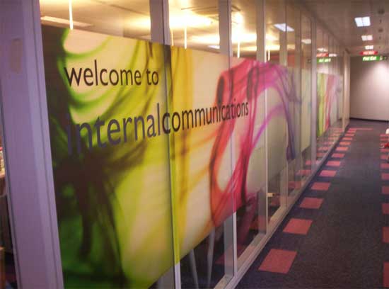 glass office wall manifestation