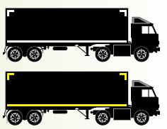 side ece104 truck markings